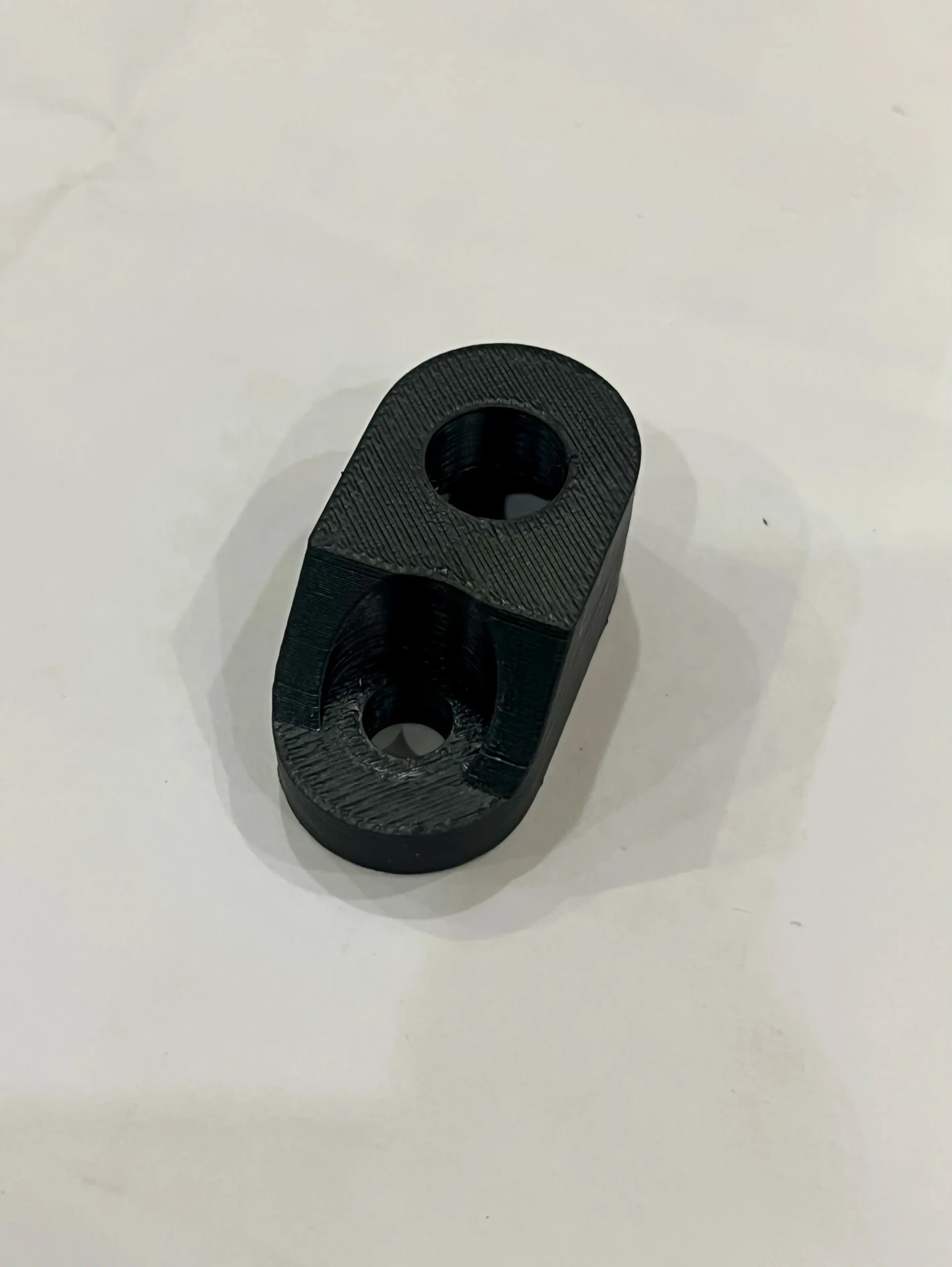 MotoNyx Triumph 400 indicator adapter seen from the top